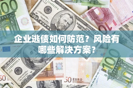 武汉企业逃债如何防范？风险有哪些解决方案？