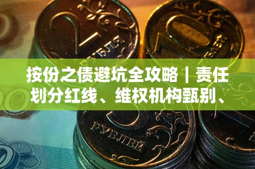 武汉按份之债避坑全攻略｜责任划分红线、维权机构甄别、纠纷处理全流程拆解