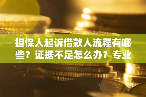 武汉担保人起诉借款人流程有哪些？证据不足怎么办？专业律师解答