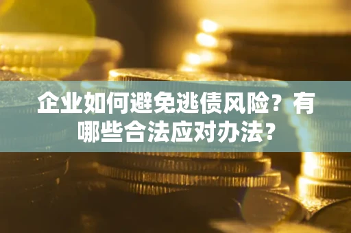 武汉企业如何避免逃债风险？有哪些合法应对办法？