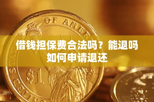武汉借钱担保费合法吗？能退吗如何申请退还