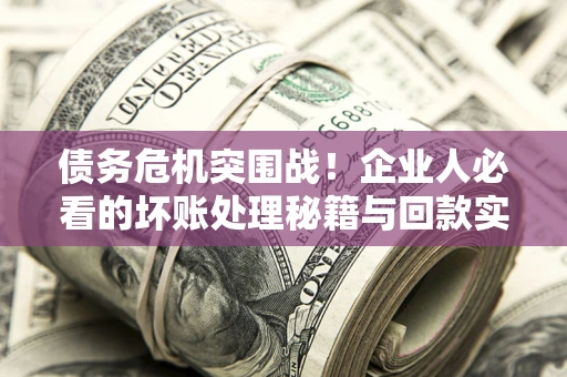 武汉债务危机突围战！企业人必看的坏账处理秘籍与回款实战指南
