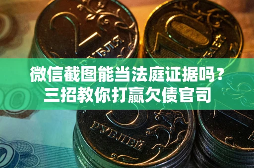 武汉微信截图能当法庭证据吗？三招教你打赢欠债官司