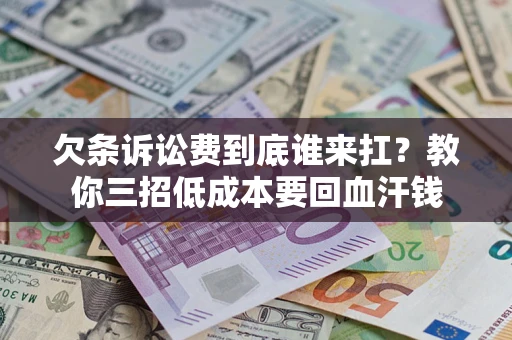 武汉欠条诉讼费到底谁来扛？教你三招低成本要回血汗钱